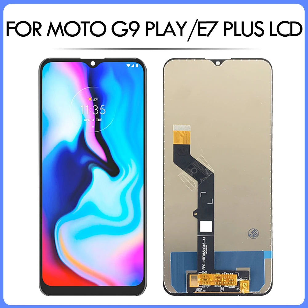 6.5" For Motorola Moto G9 Play lcd G9Play with frame display touch screen digitizer Assembly for Moto E7Plus lcd e7 plus LCD