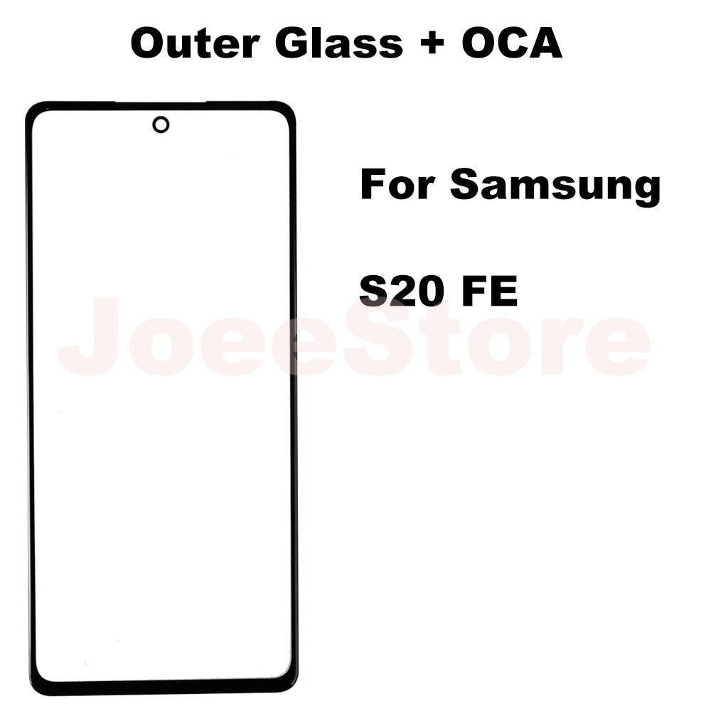 2 Cristales Exteriores con Film OCA para Pantalla LCD Samsung Galaxy (Varias Series)