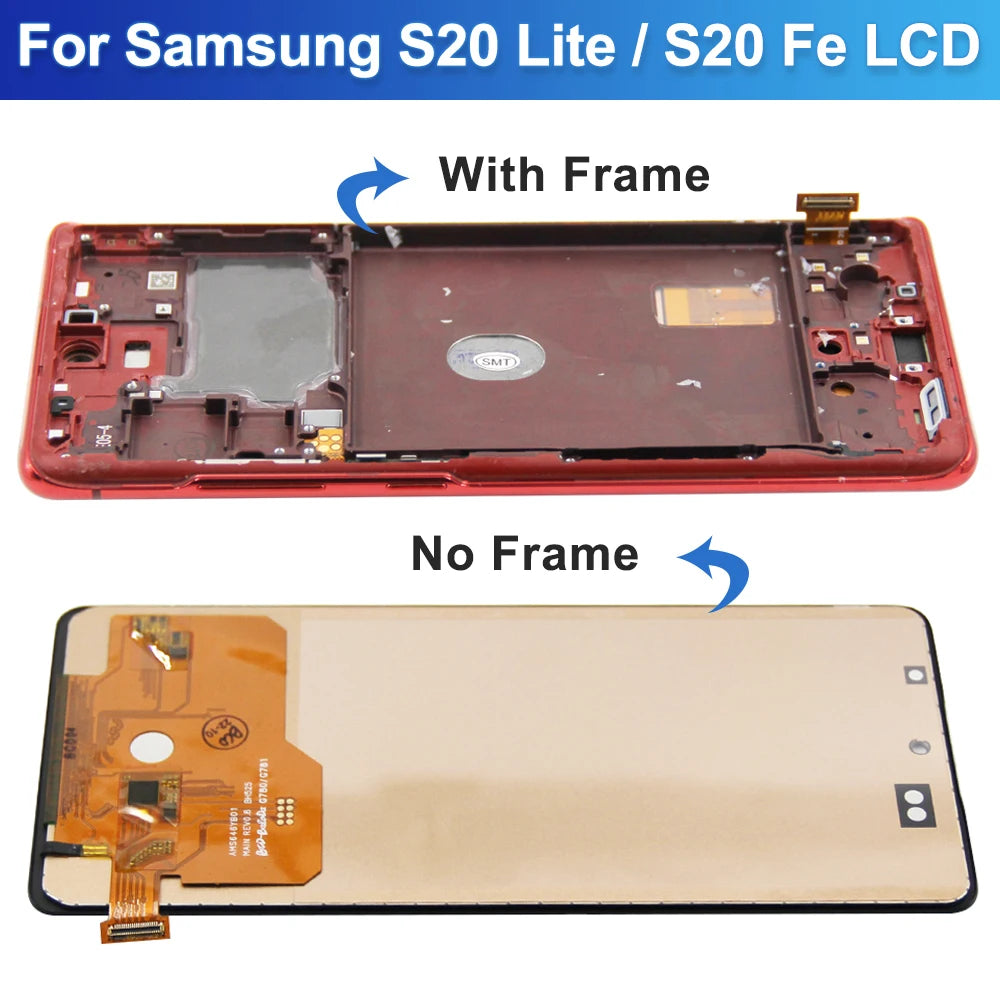 Repuesto de Pantalla LCD para Samsung Galaxy S20 FE (Probado, Digitalizador Táctil)