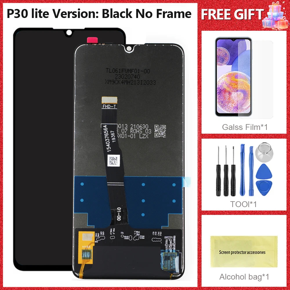 High Quality LCD For HUAWEI P30 Lite LCD Display Touch Screen Digitizer Assembly For Huawei MAR-LX1 LCD Display