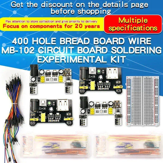 1pcs Power Module Breadboard Kit Bread Board Wire Cables Jumper Breadboard Wire Kit Electronics Breadboard Solderless
