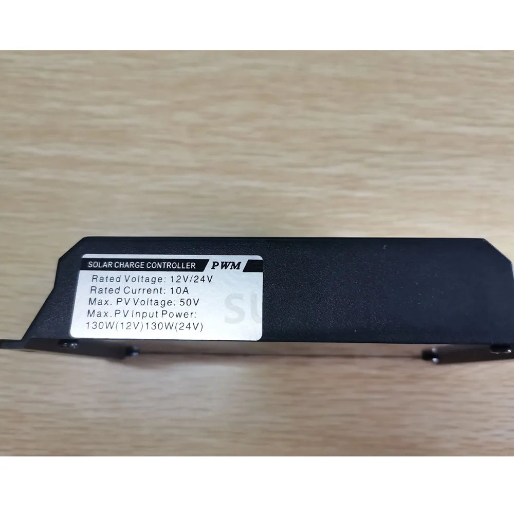 Controlador Carga Solar PWM 30A/50A/60A 12V/24V Auto LCD Dual USB 5V Regulador Panel Batería