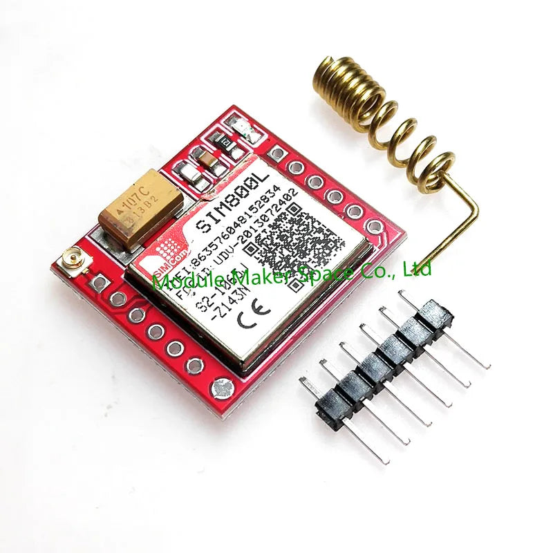 Módulo GSM/GPRS SIM800L Core (Quad-Band, Serial TTL) con Interfaz IPX, Antena PCB y Ranura Micro SIM para Arduino
