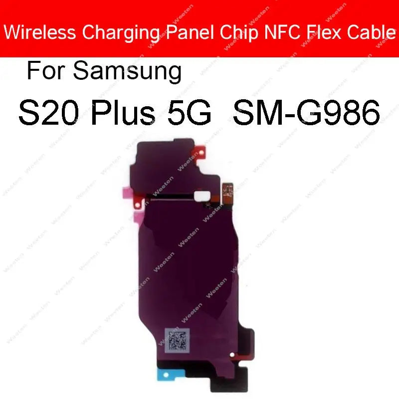 Antena Carga Inalámbrica NFC con Flex para Samsung Galaxy S7-S10 Edge / S20 Plus 4G/5G (Repuesto)