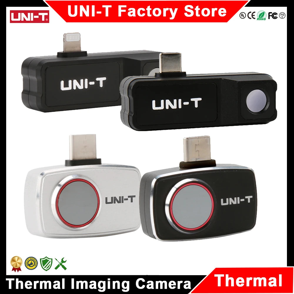 Cámara Térmica UNI-T (UTi120Mobile/UTi120MS/UTi256M/UTi260M/UTi261M) - Termógrafo Infrarrojo Móvil (No iPhone, Tipo C)