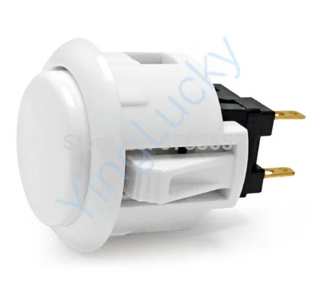 Botón Pulsador Arcade Sanwa OBSF-30 / OBSF-24 (24mm/30mm) Switch Reemplazo Nintendo/MAME/Raspberry Pi (1 Unidad)