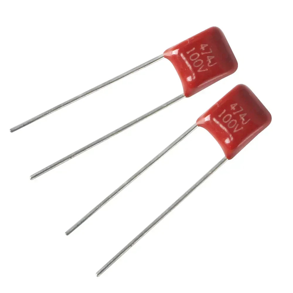 Capacitor Película Polipropileno CBB (10nF-560nF, 100V) - Pack 20 Unidades (Valores Surtidos)