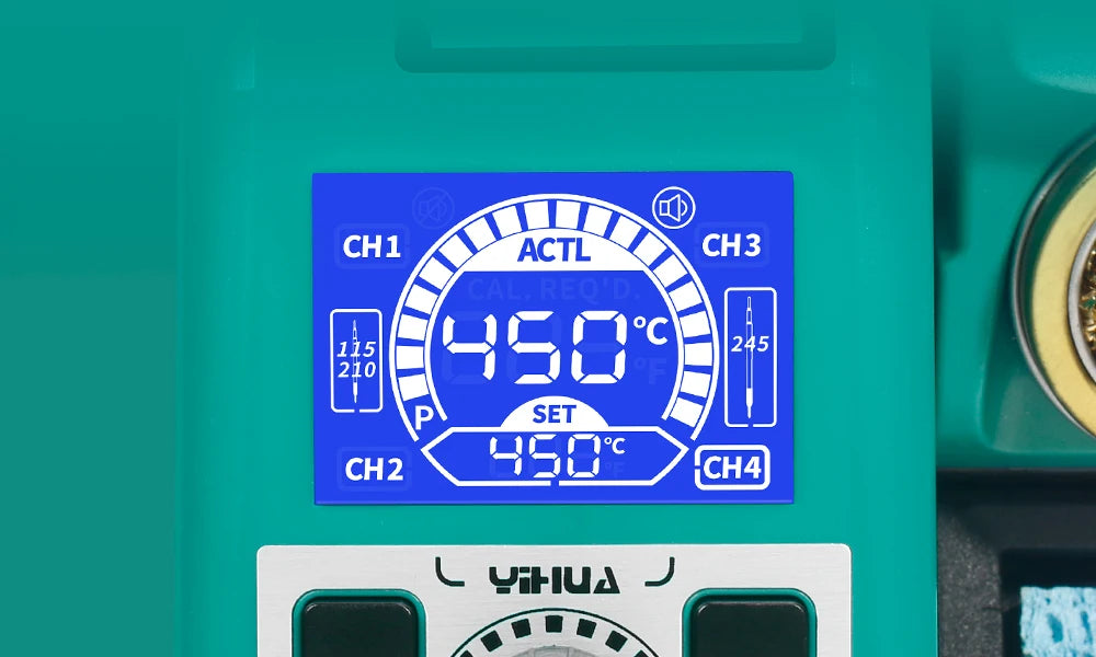 YIHUA 982 Double Solder Iron Handle C245 C210 Electronic Welding Rework Station Repaid Heating Soldering Iron Staion