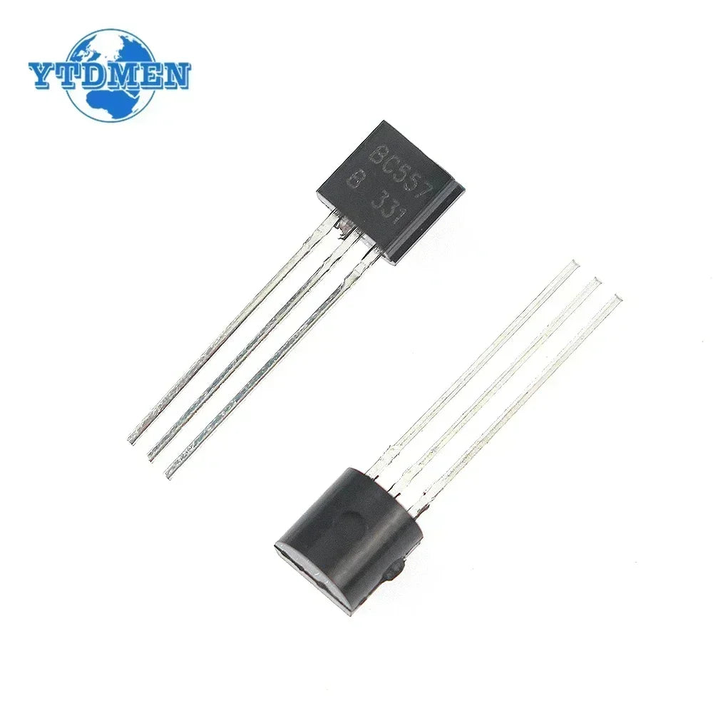 Kit Transistores NPN BC547B + PNP BC557B TO-92 (25 de c/u, Total 50 Piezas)