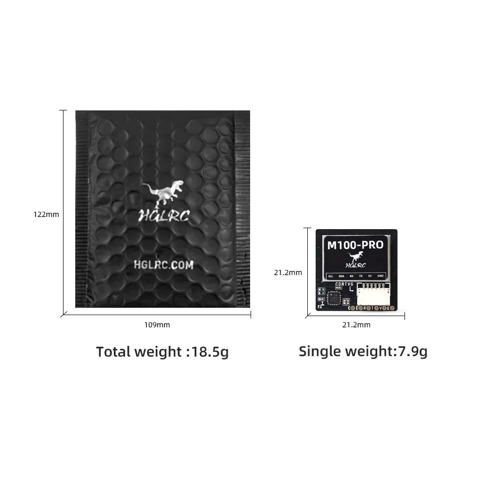Módulo GPS HGLRC M100-PRO / M100-5883 / M100 MINI / M80 PRO / M80 para Drones RC FPV Racing Quadcopter Freestyle