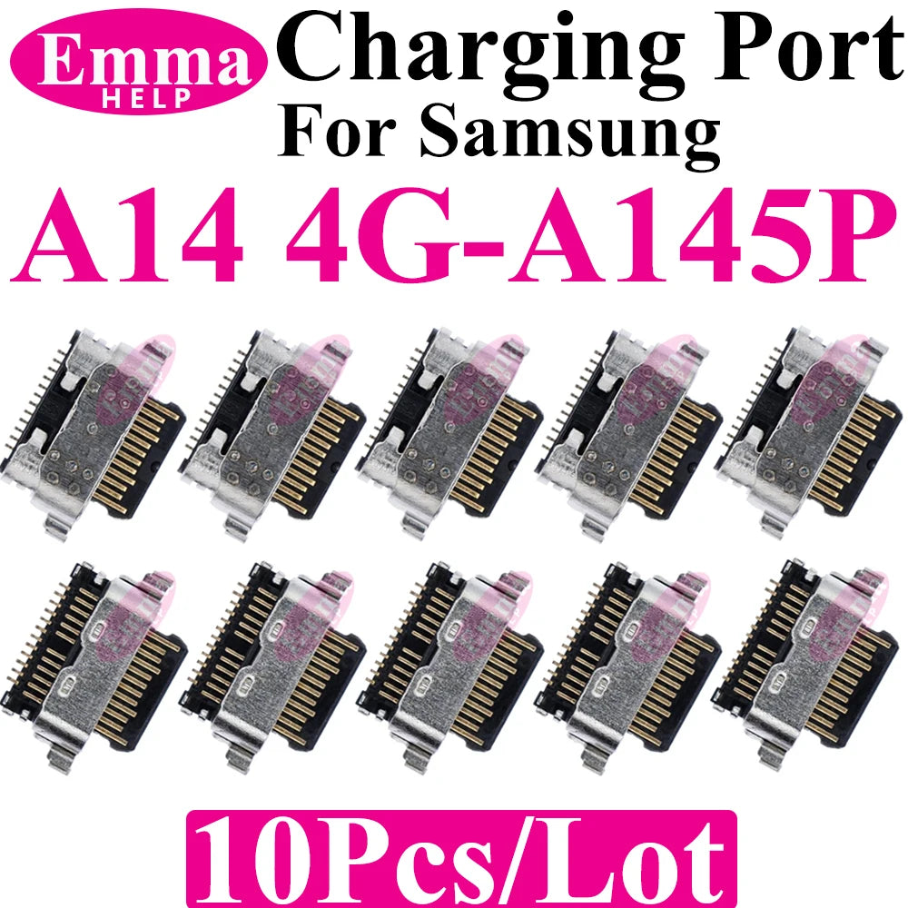 10 Uds conector de puerto de carga Original para Samsung A15 A05S A25 A35 A55 A13 A04S A14 A23 A33 A24 A34 A54 A53 Pin de cargador USB Plu