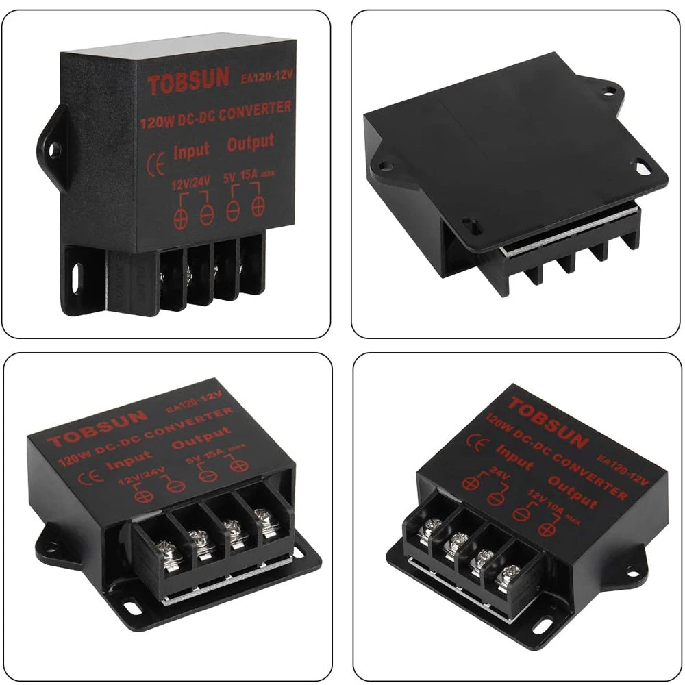 Convertidor Buck DC-DC 24V a 12V 5A/10A Step-Down Estabilizador Reductor Voltaje Mini