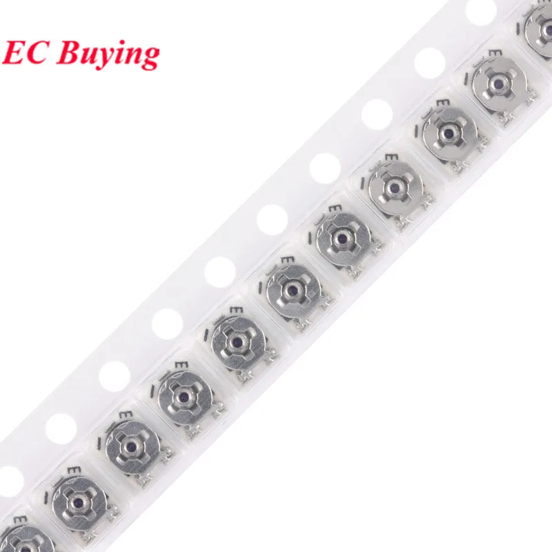 Potenciómetro Trimmer SMD 3x3mm Ajustable (100Ω-1MΩ) - Pack 5-100 Unidades (Valores Surtidos)