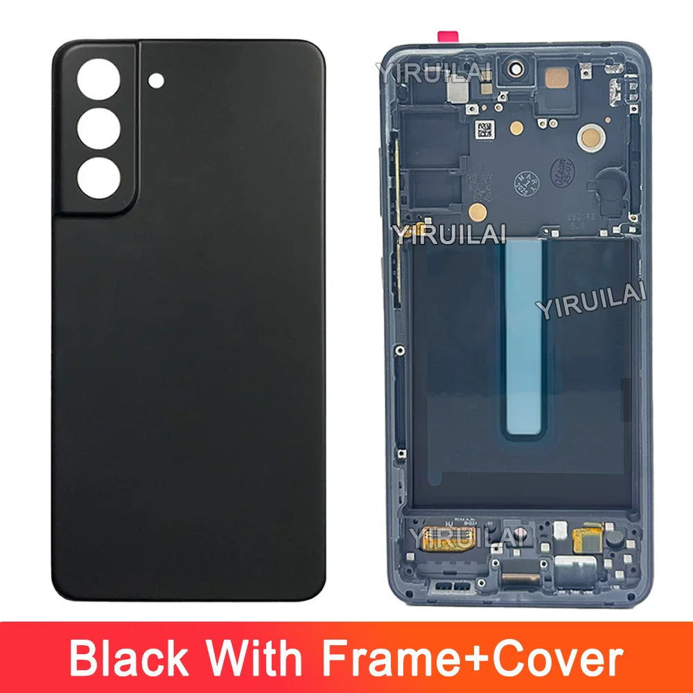 AMOLED para Samsung Galaxy S21FE 5G G990B G990U pantalla LCD Digitalizador de pantalla táctil con marco para Samsung S21 FE LCD