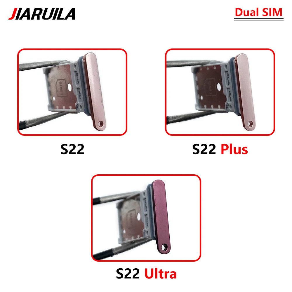 Bandeja Porta SIM/SD Card para Samsung S22 / S22 Plus / S22 Ultra - Repuesto Adaptador + Pin