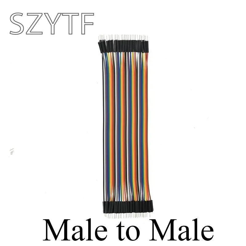 Cable Jumper Dupont (40 Pines, 10/20/30/40cm) Macho-Macho / Macho-Hembra / Hembra-Hembra para Arduino DIY Kit