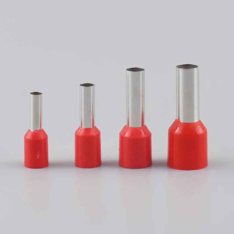 Terminal Tubular Punta Cable Aislado Crimp (E0508/1008/1508/7508/2508) Ferrules Prensado (Pack 1000 Unidades)