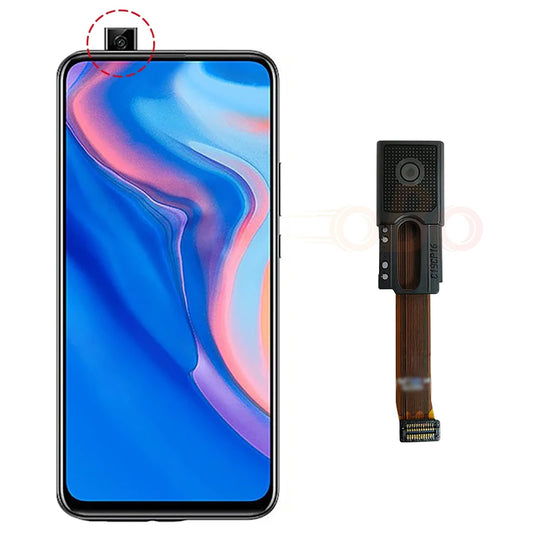 Módulo Cámara Frontal Pequeña con Marco y Cable Flex para Huawei Y9s / Y9 Prime 2019 (Repuesto, Negro/Azul/Verde)