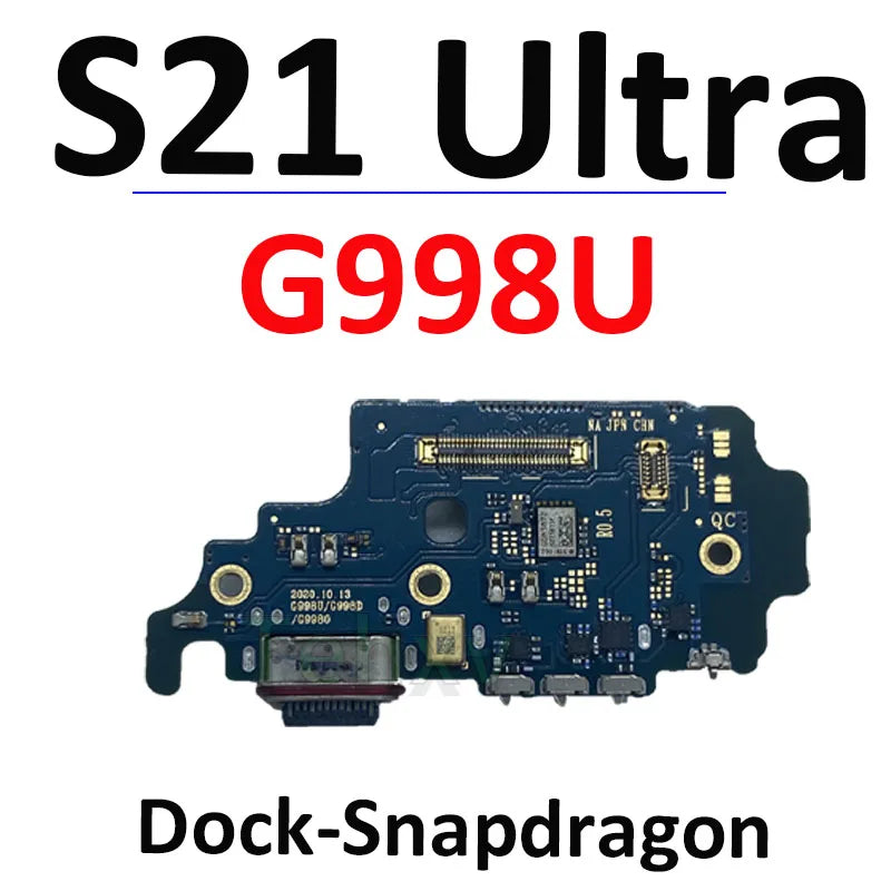Bueno para Samsung Galaxy S21 Ultra G998 antena de señal NFC WIFI LCD Placa de carga inalámbrica Cable flexible micrófono 5G mmWave
