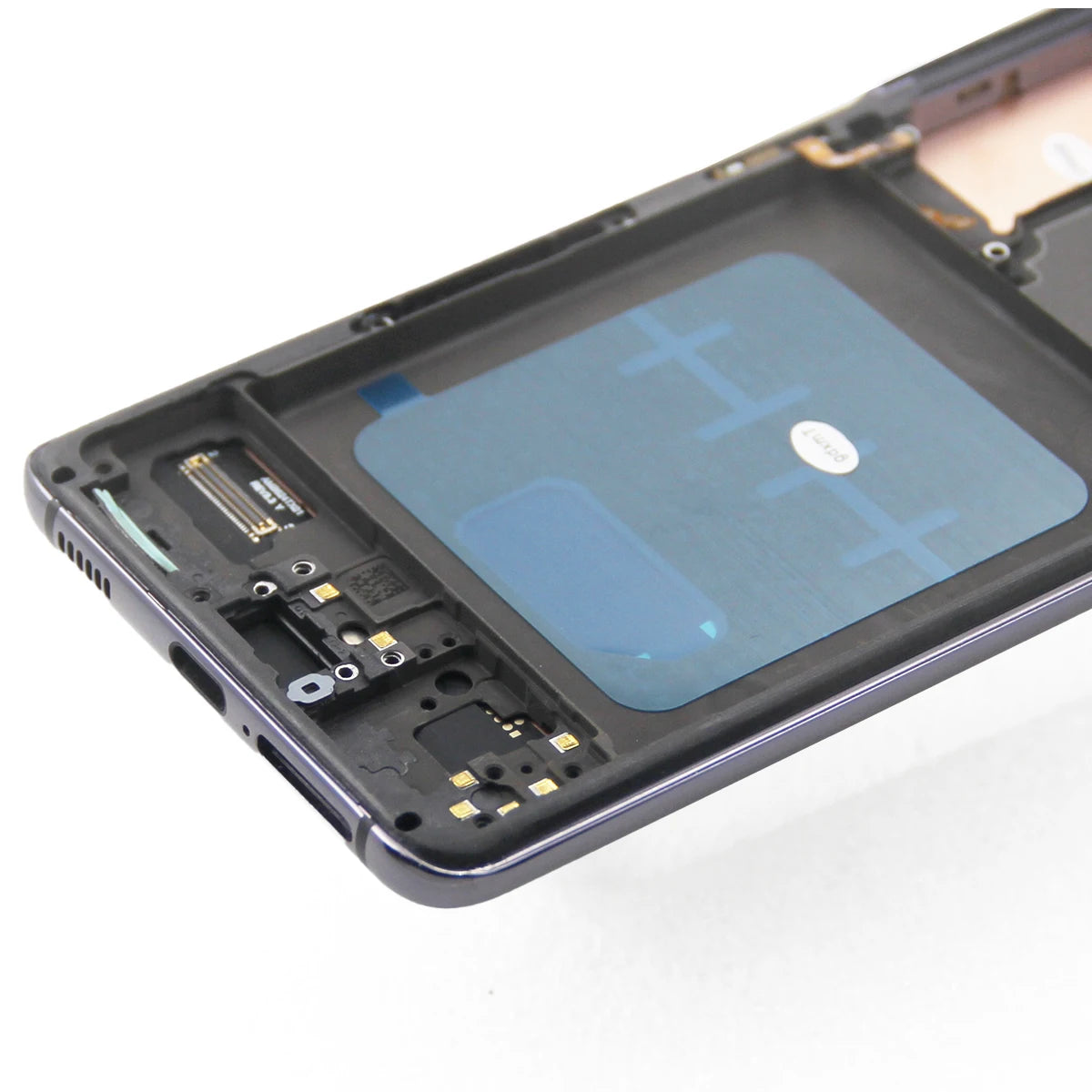 Pantalla LCD AMOLED con marco para móvil, montaje de digitalizador con pantalla táctil para Samsung S21, SM-G991N, G991B/DS