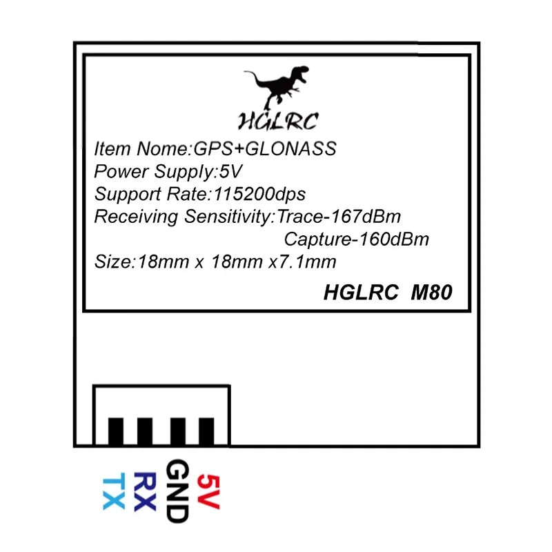 Módulo GPS HGLRC M100-PRO / M100-5883 / M100 MINI / M80 PRO / M80 para Drones RC FPV Racing Quadcopter Freestyle