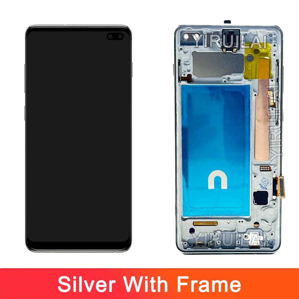 Pantalla LCD de 6,4 pulgadas S10 Plus para Samsung probada S10 + G975F G975U G975W G975 reemplazo del ensamblaje del digitalizador de pantalla táctil