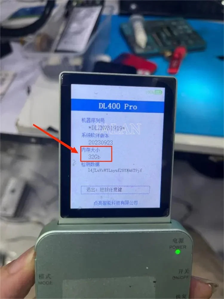 DL400 Pro Tester Reparación Pantalla LCD y Expansión IC 32GB para iPhone X a 15 Pro Max / iPad Mini 4/5