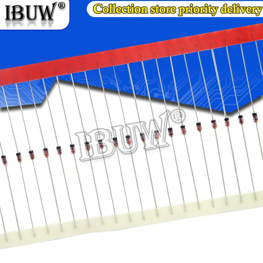 Diodo Zener 1W 1N47xxA (3V-15V, DO-41) - Pack 100 Unidades (Valores Surtidos)