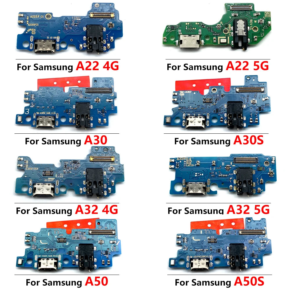 Placa Puerto Carga Rápida USB para Samsung Galaxy A01-A7 / A02-A54 / A10S / M15/M16 / A13-A32 4G/5G (Varios Modelos)