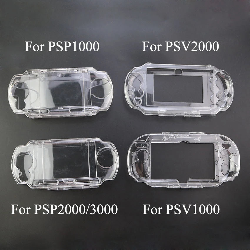 Carcasa Rígida Cristal Transparente Protectora para Consola Portátil PSP 1000/2000/3000 / PS Vita 1000/2000