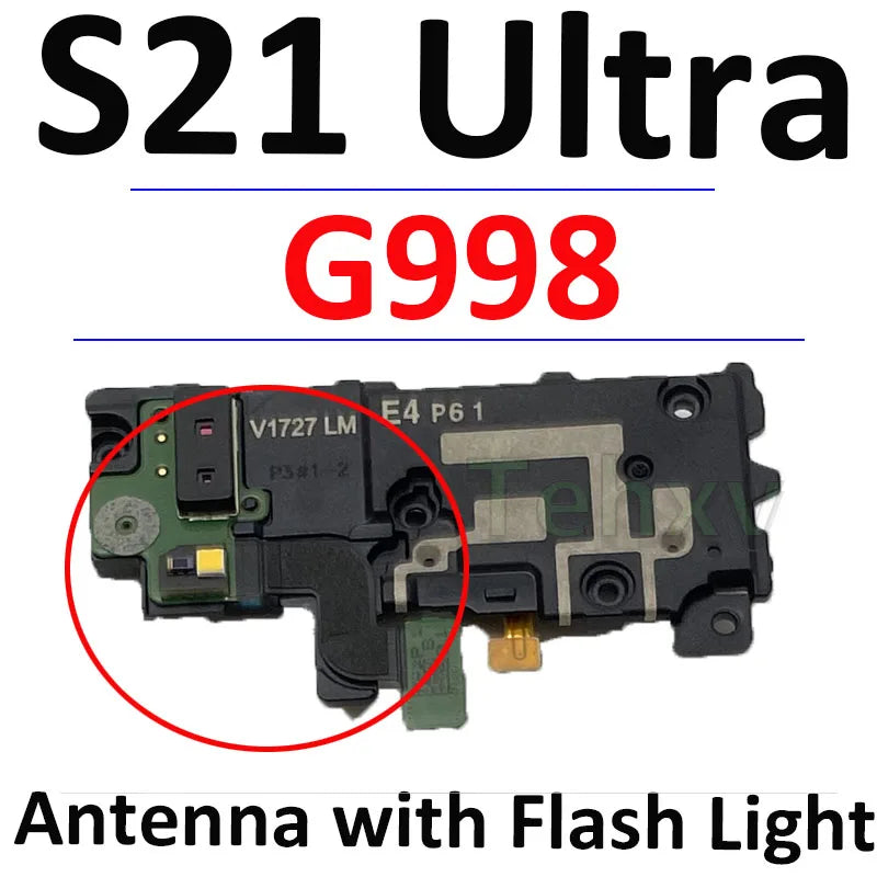 Bueno para Samsung Galaxy S21 Ultra G998 antena de señal NFC WIFI LCD Placa de carga inalámbrica Cable flexible micrófono 5G mmWave