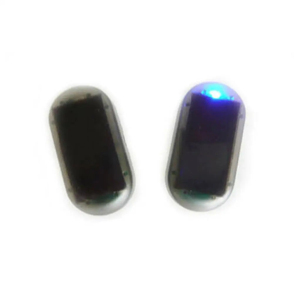 Luz Seguridad Falsa Solar para Auto (Alarma Simulada Dummy Inalámbrica) Lámpara Advertencia Antirrobo LED Intermitente