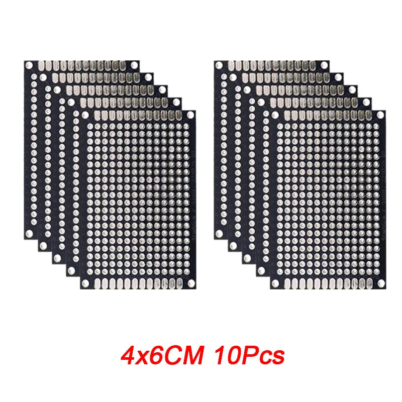 5/10PCS PCB Board Prototype Board Black Double Side Circuit Boards 2x8 3x7 4x6 5x7 7x9cm DIY Electronic Kit Free Shipping