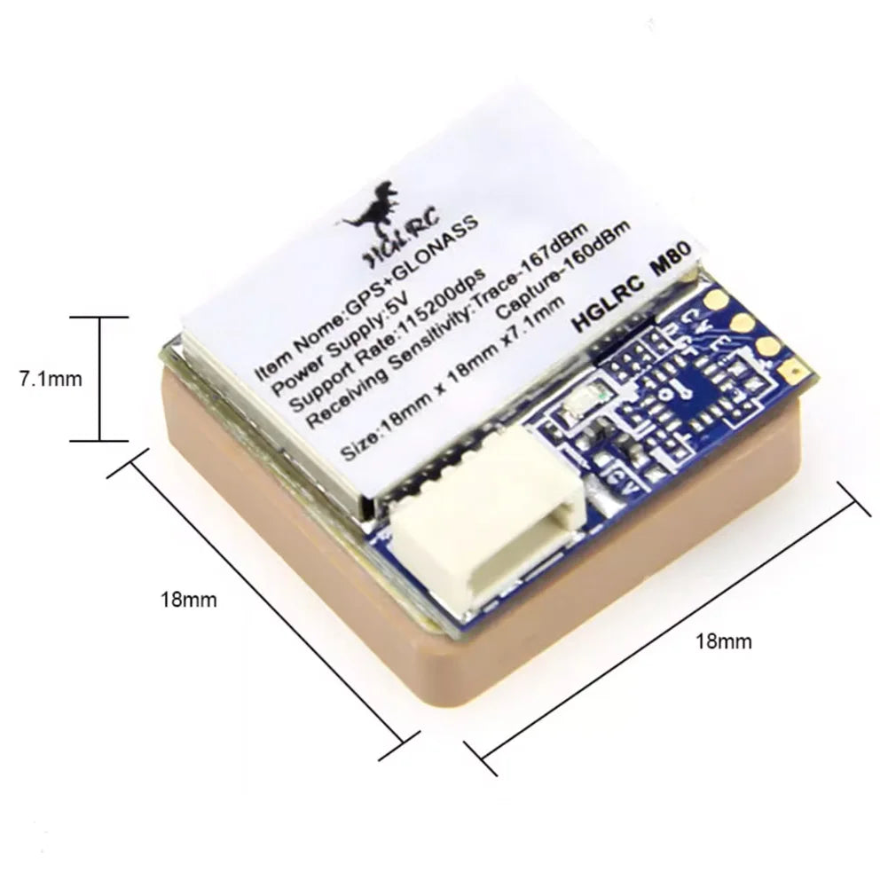 Módulo GPS HGLRC M100-PRO / M100-5883 / M100 MINI / M80 PRO / M80 para Drones RC FPV Racing Quadcopter Freestyle