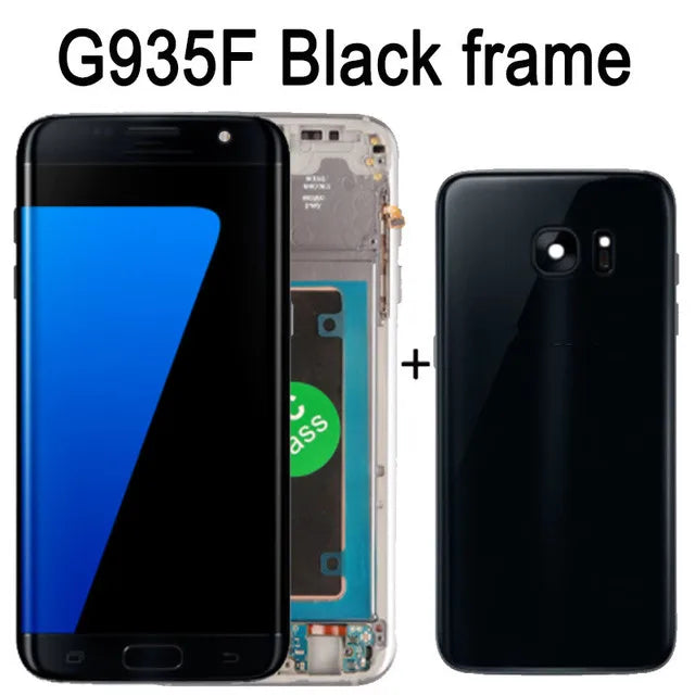 Pantalla AMOLED 5.5" con Digitalizador Táctil para Samsung Galaxy S7 Edge (G935/G935F) (Con Sombra Quemada, Probada) + Tapa Trasera
