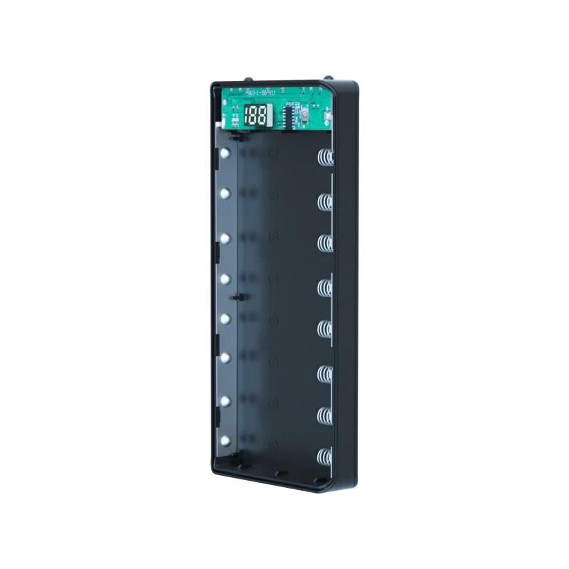 Caja Power Bank Shell DIY 5V (Doble USB/Micro USB/Tipo C) Soporte Baterías 18650 (Carcasa Desmontable, Sin Batería)