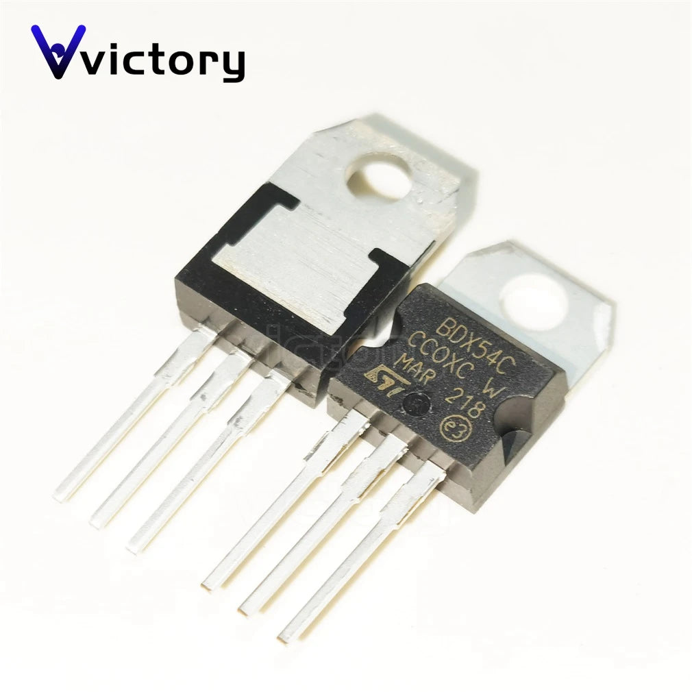 Lote 10 Pcs Transistor Darlington TO-220 (BDX53A/B/C/F NPN, BDX54A/B/C/F PNP)