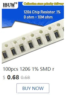 Capacitor Cerámico Multicapa Chip SMD 0805 (0.5pF-22uF) - Pack 100 Unidades (Valores Surtidos)