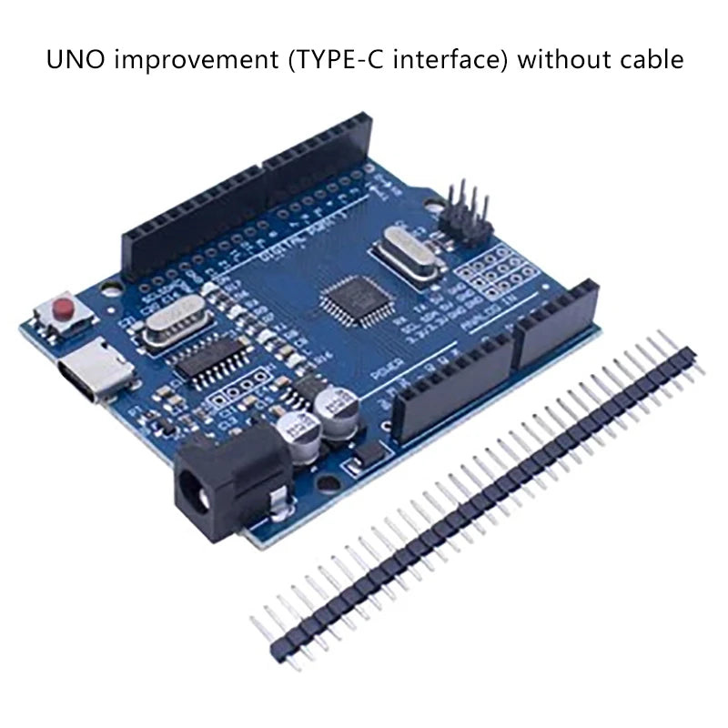 Placa Desarrollo WWZMDiB UNO R3 (ATmega328P) compatible Arduino IDE con Cable USB y Header Pines Rectos 2.54mm