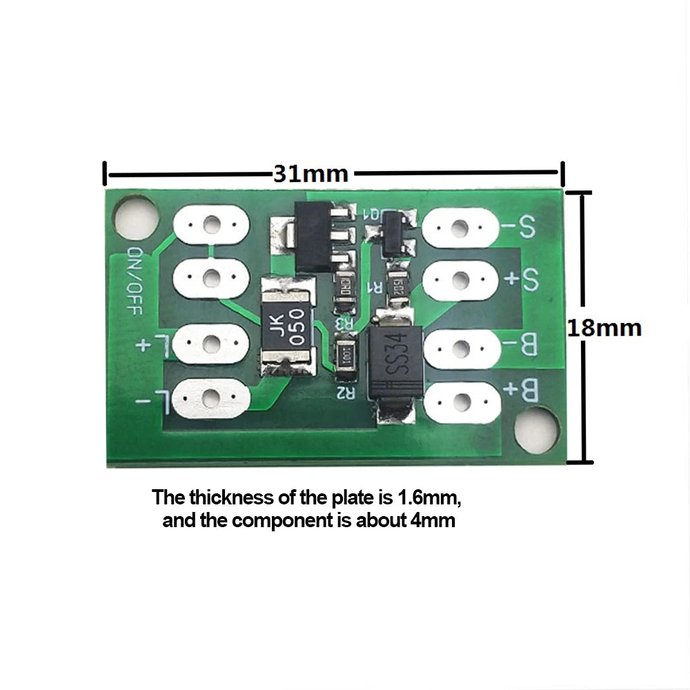 Lote 5 Pcs Placa Circuito Controlador Panel Solar Switch Control Luz Batería Litio