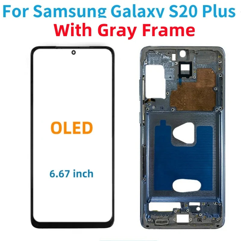 Pantalla LCD Super OLED S20 + para Samsung Galaxy S20 Plus lcd G986B G986U G985F/DS pantalla táctil LCD con montaje de digitalizador de marco