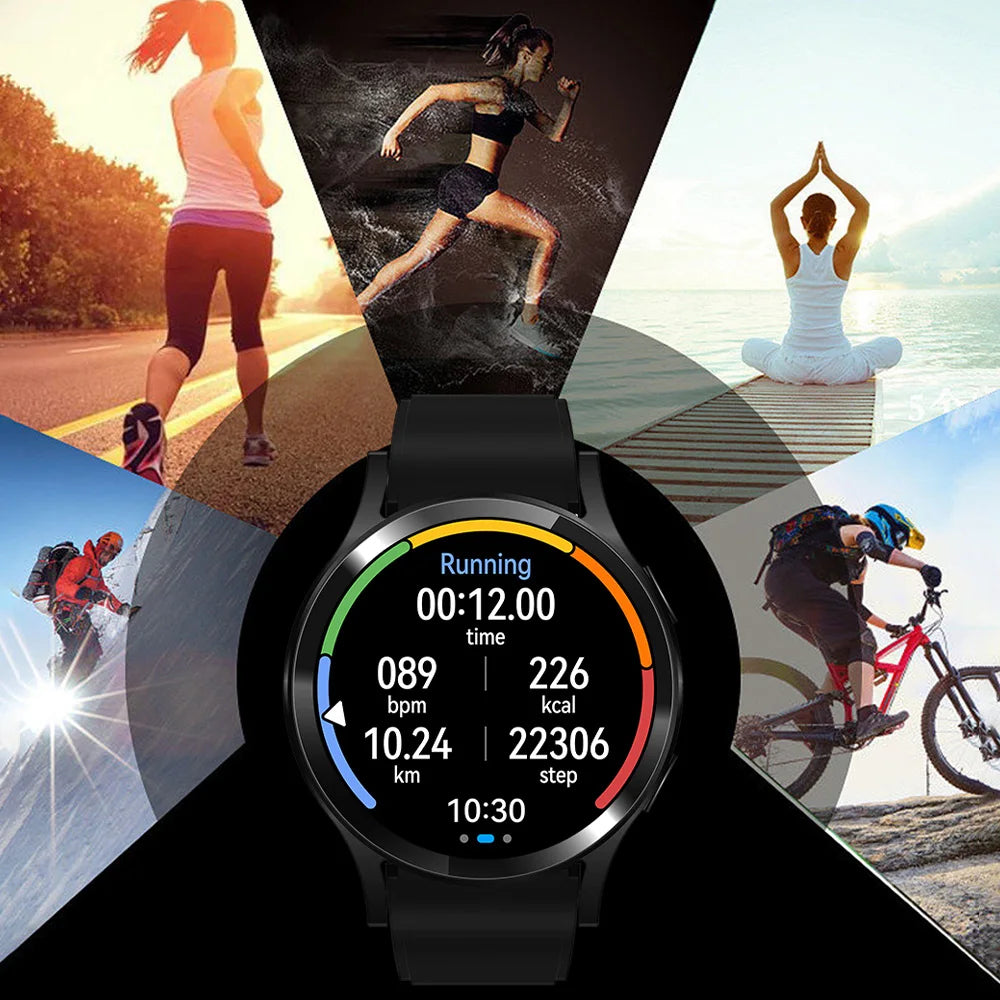 Smartwatch 2024 6 Pro (1.32", 160x160) Llamada Bluetooth, Diales Personalizados, Monitor Salud/Deporte para Hombre/Mujer