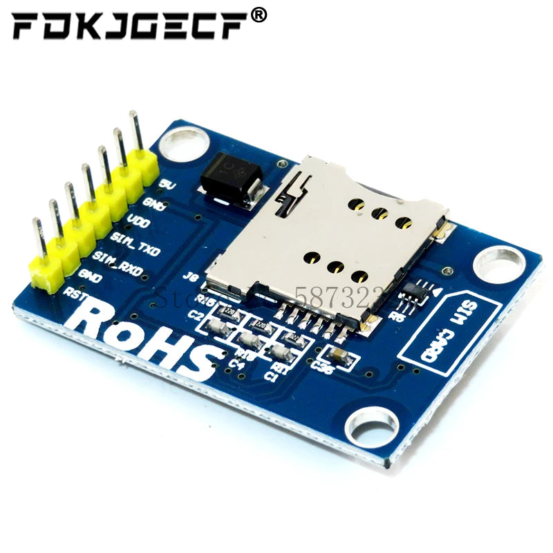 Módulo GSM/GPRS SIM800L V2.0 (5V, Quad-Band) con Antena y Cable