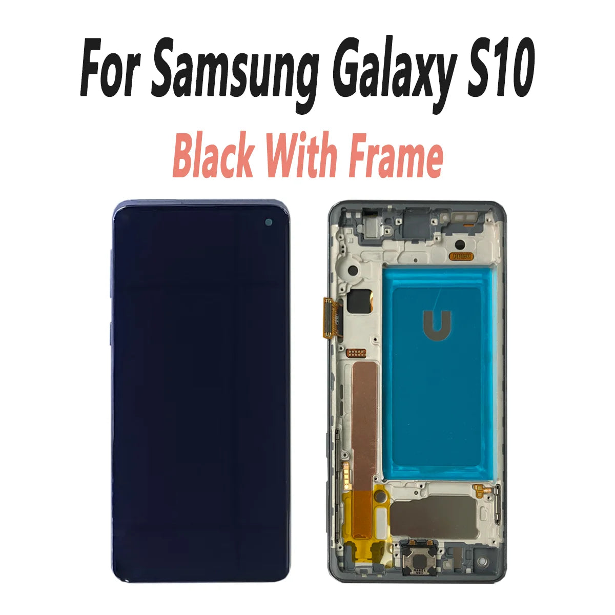 Pantalla LCD probada de 6,1 pulgadas para Samsung Galaxy S10 LCD G973F, piezas de repuesto de digitalizador de pantalla curvada táctil LCD