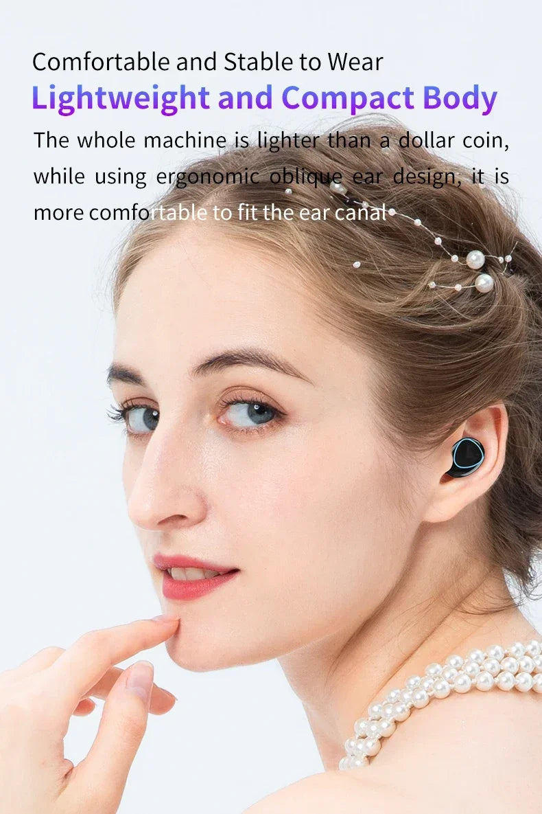 Auriculares Inalámbricos M10 TWS Bluetooth 5.0 con Caja Carga 3500mAh (Micrófono, Estéreo 9D, Deportivos, Impermeables)
