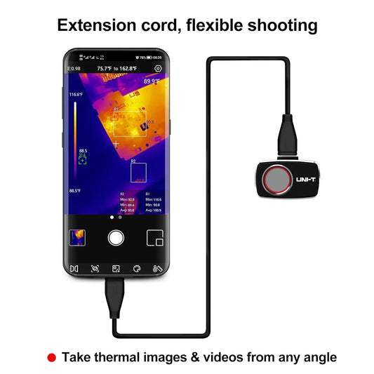 Termógrafo Móvil UNI-T UTi260M para Android (Tipo C) - Herramienta Temperatura Módulo PCB/Electrónico
