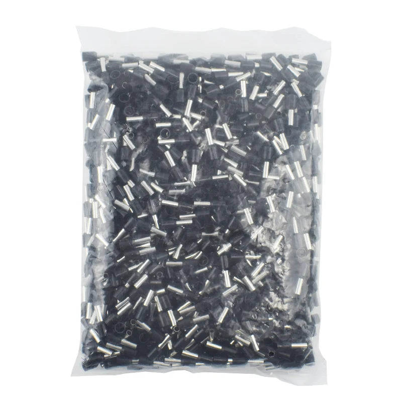 Terminal Tubular Punta Cable Aislado Crimp (E0508/1008/1508/7508/2508) Ferrules Prensado (Pack 1000 Unidades)