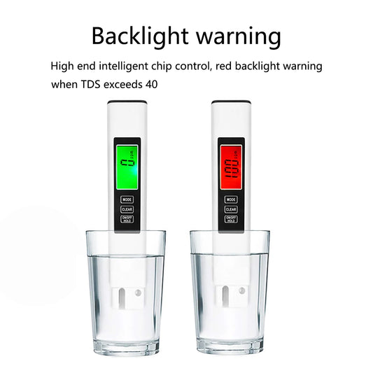 Lápiz Medidor Calidad Agua Avanzado 3en1 (TDS/EC/Conductividad/Temperatura) Retroiluminación Doble Color