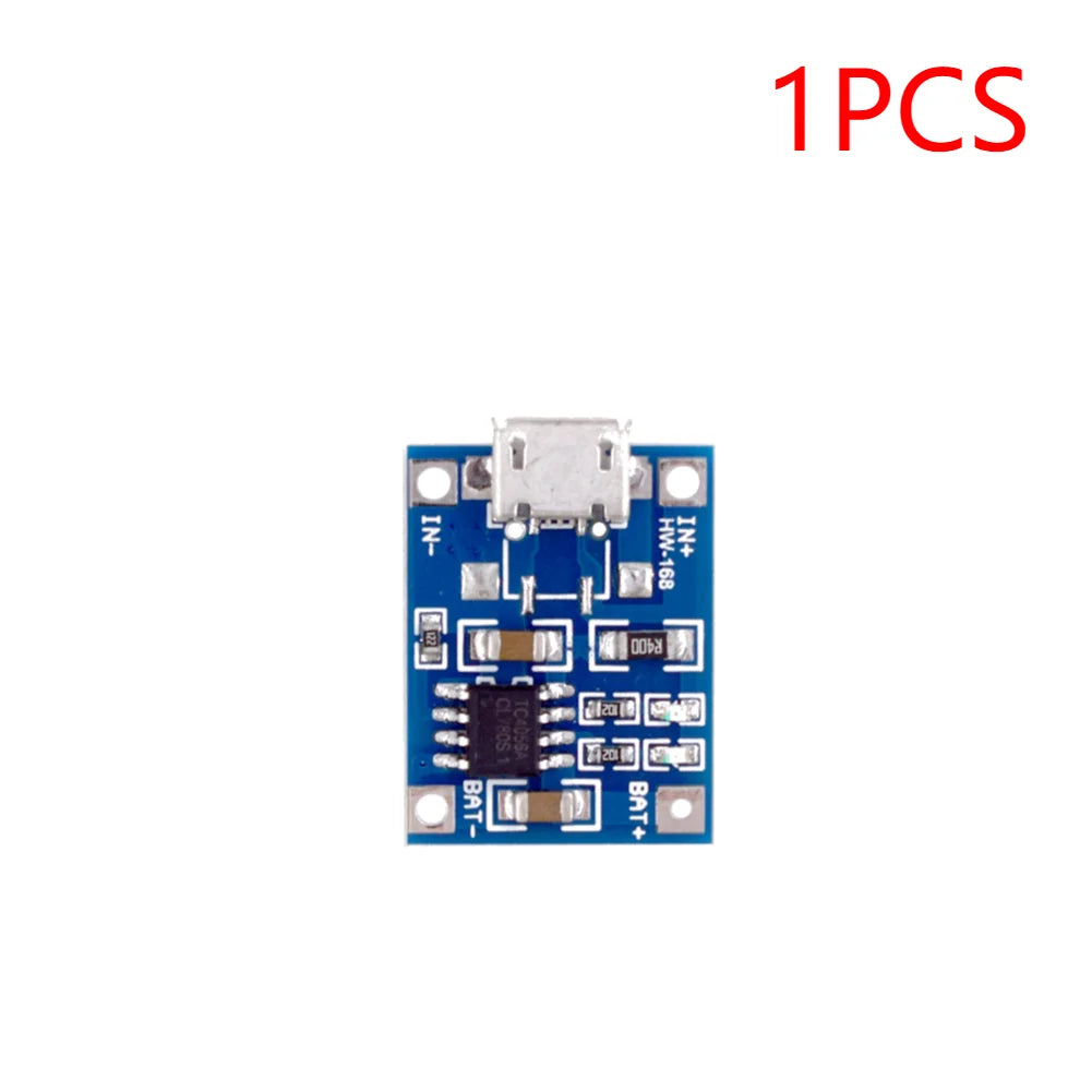 1-10pcs Type-c Micro / TYPE C 5V 1A 18650 TP4056 Lithium Battery Charger Module Charging Board With Protection Dual Functions 1A