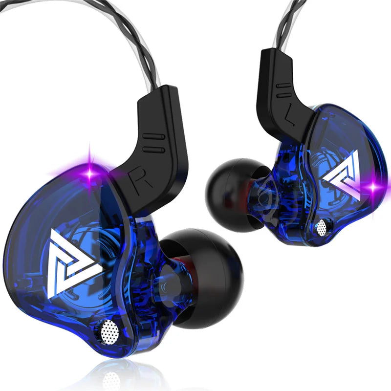 Auriculares con Cable QKZ AK6 (Driver Cobre HiFi, 3.5mm) Deportivos con Micrófono (Bajos Estéreo, In-Ear)